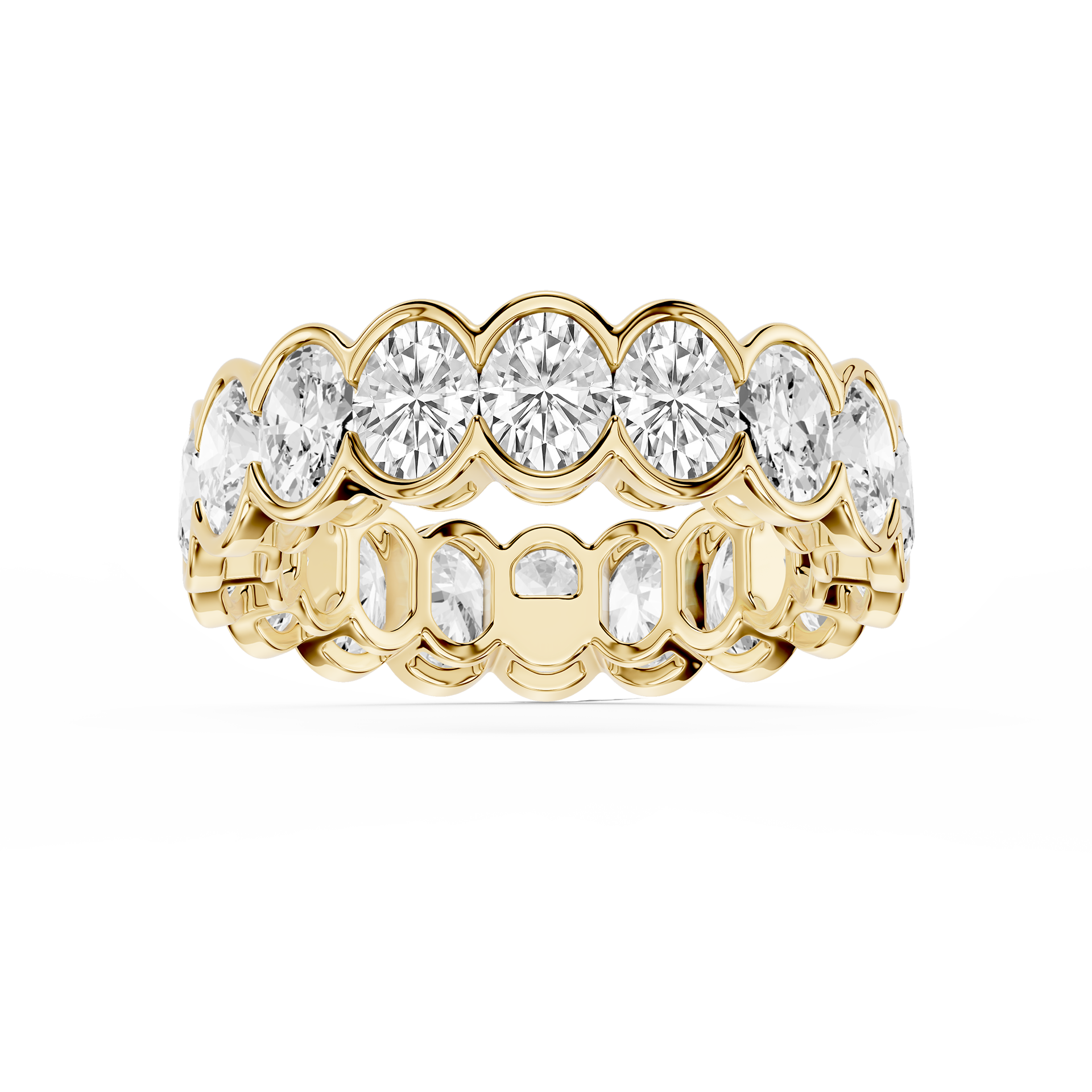 Lovea Paula Eternity Ring Ovalschliff – Gelbgold