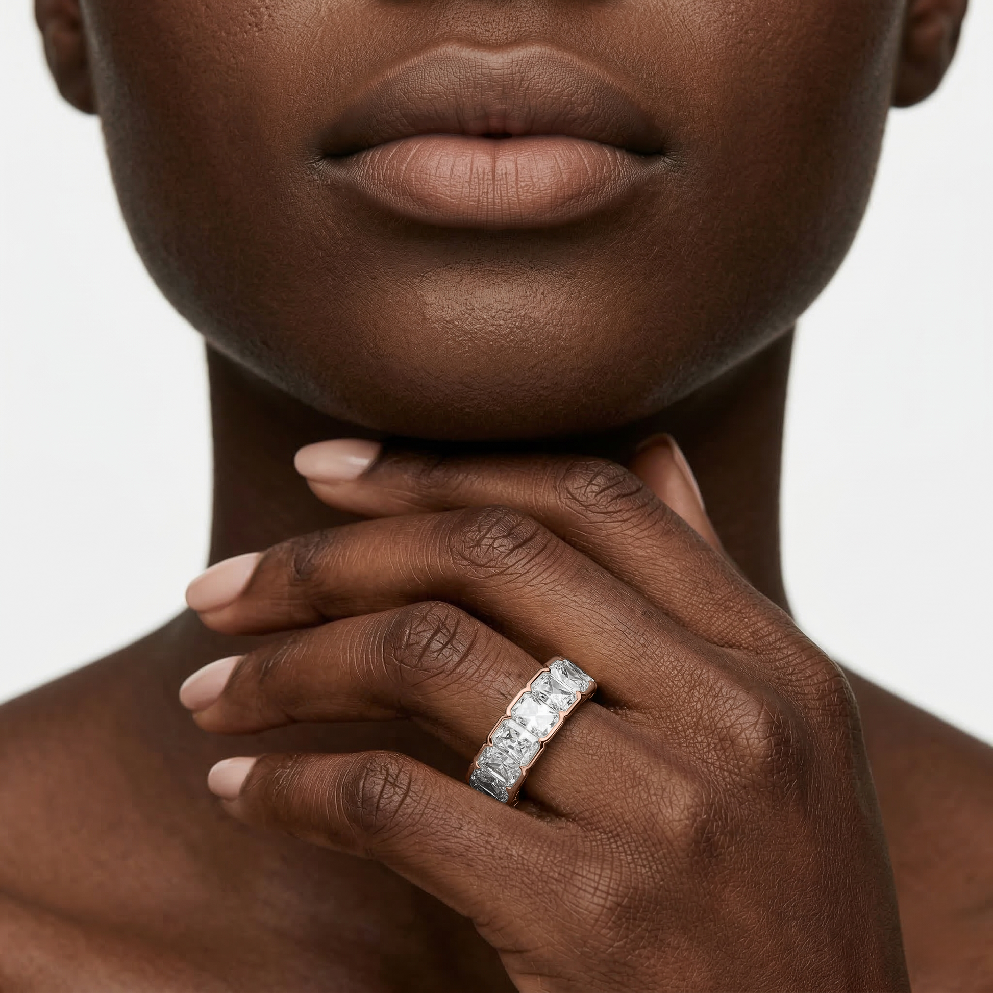 Lovea Paula Eternity Ring Radiantschliff – Roségold