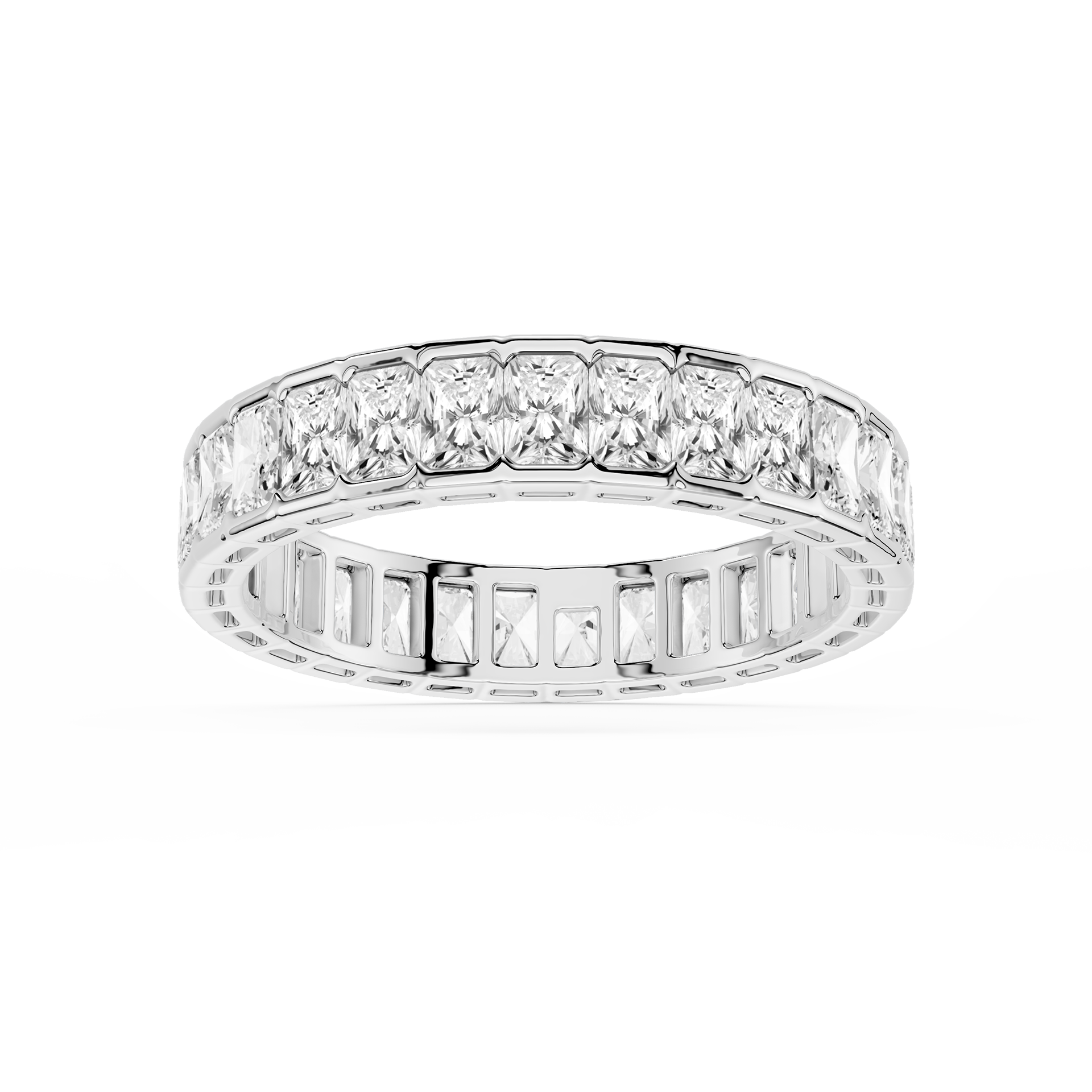 Lovea Paula Eternity Ring Radiantschliff – Weißgold