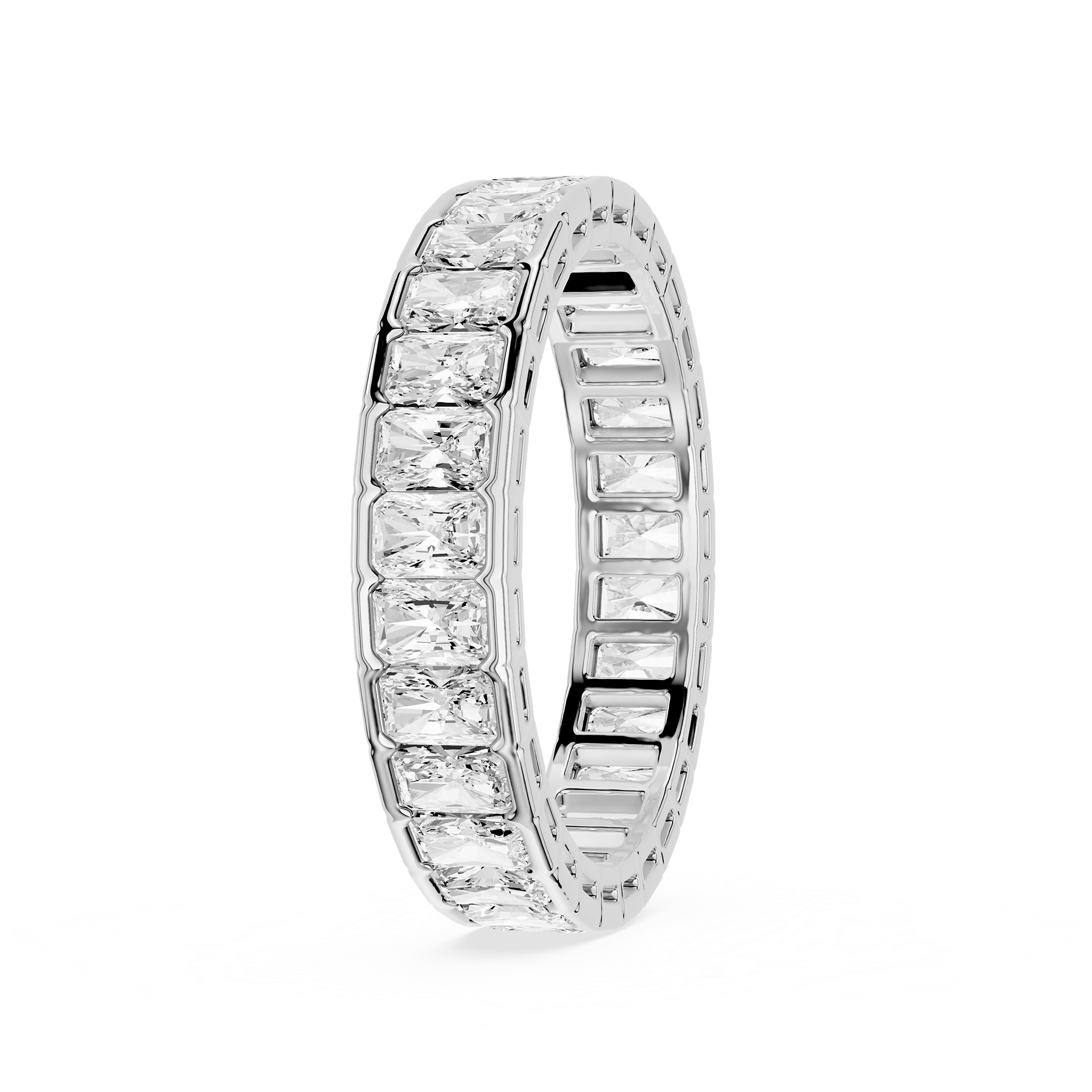 Lovea Paula Eternity Ring Radiantschliff – Weißgold