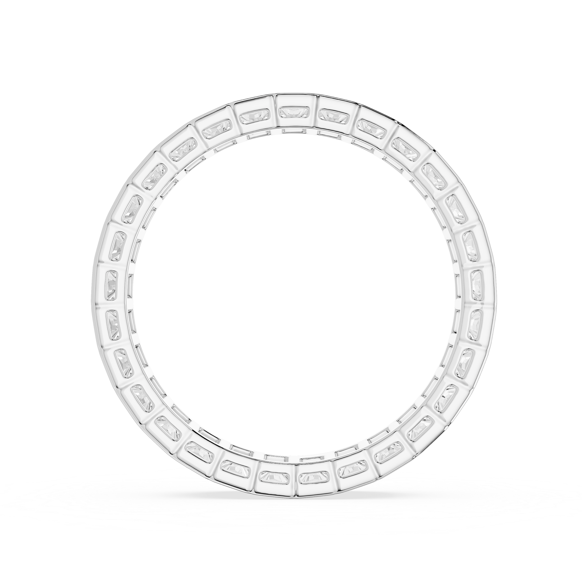 Lovea Paula Eternity Ring Radiantschliff – Weißgold