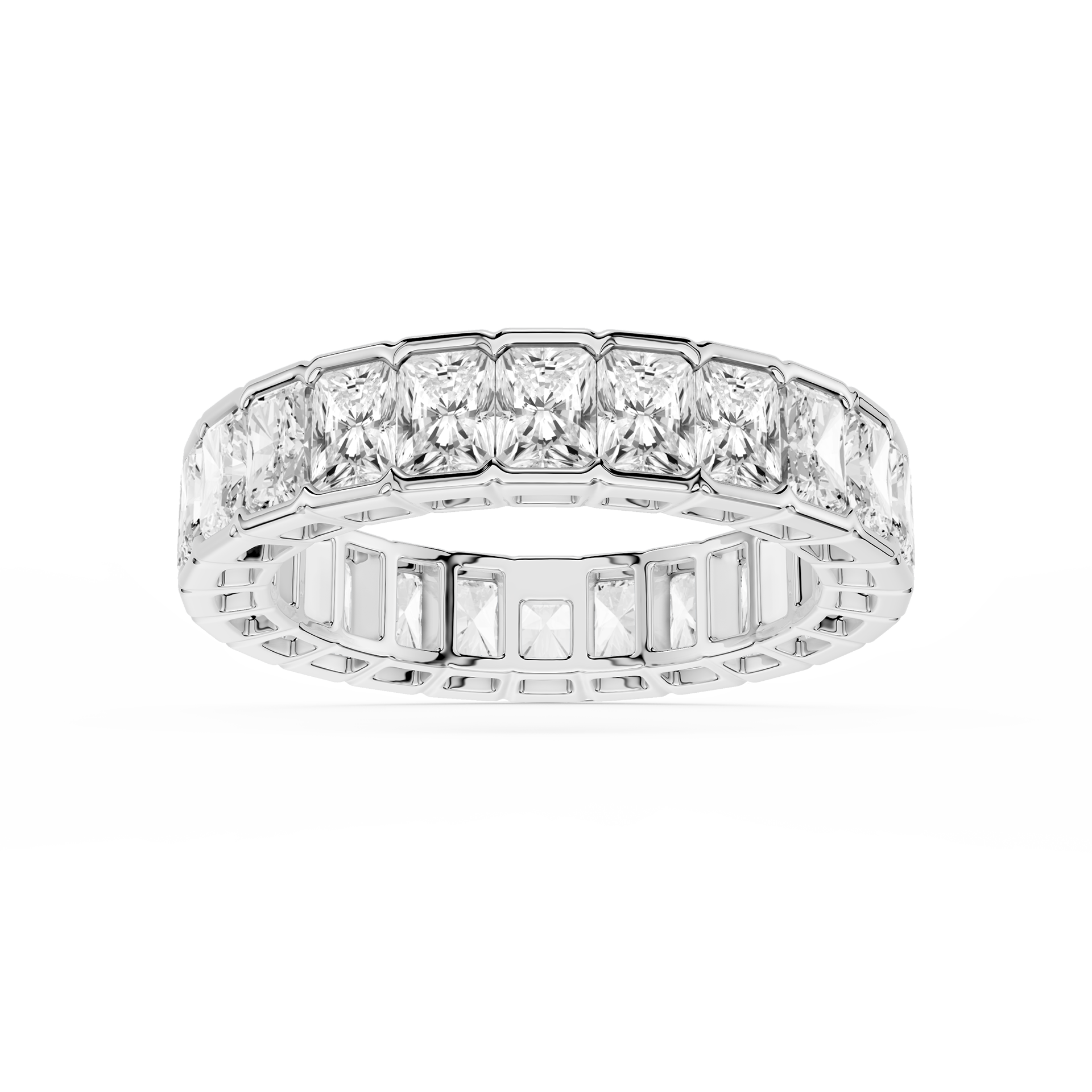 Lovea Paula Eternity Ring Radiantschliff – Weißgold