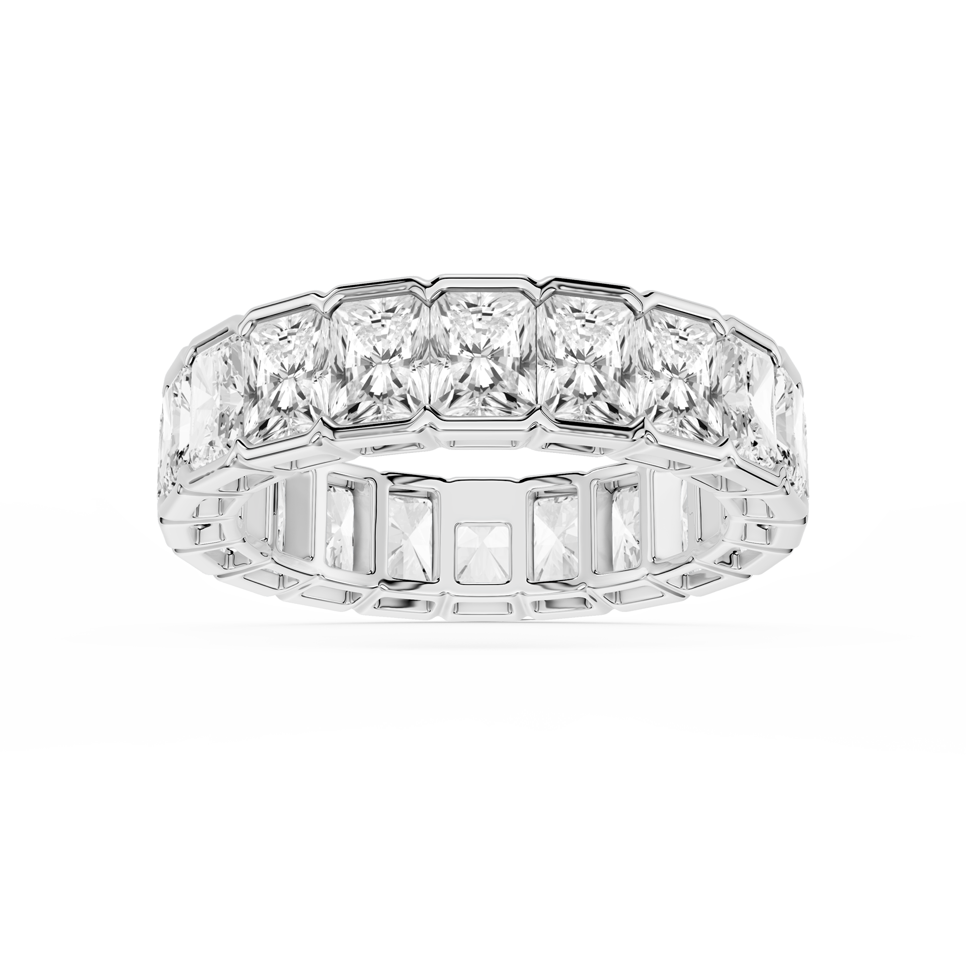 Lovea Paula Eternity Ring Radiantschliff – Weißgold