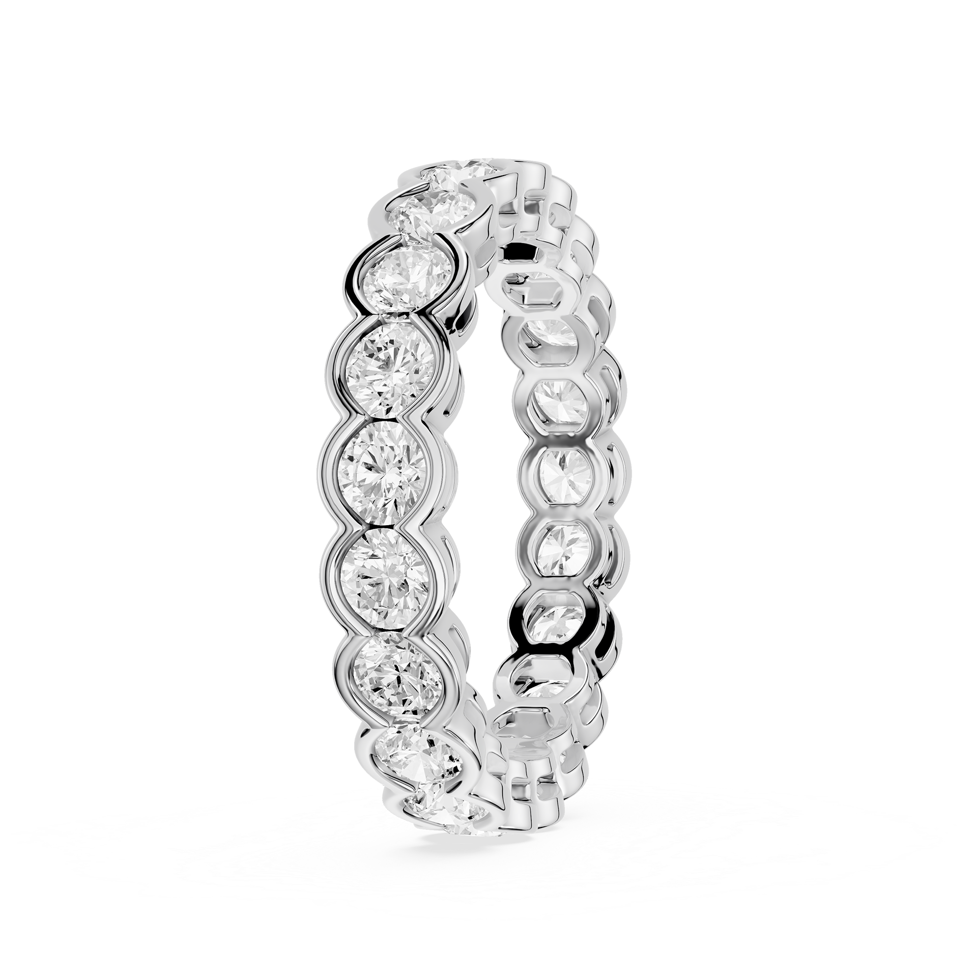Lovea Paula Eternity Ring Rundschliff – Weißgold