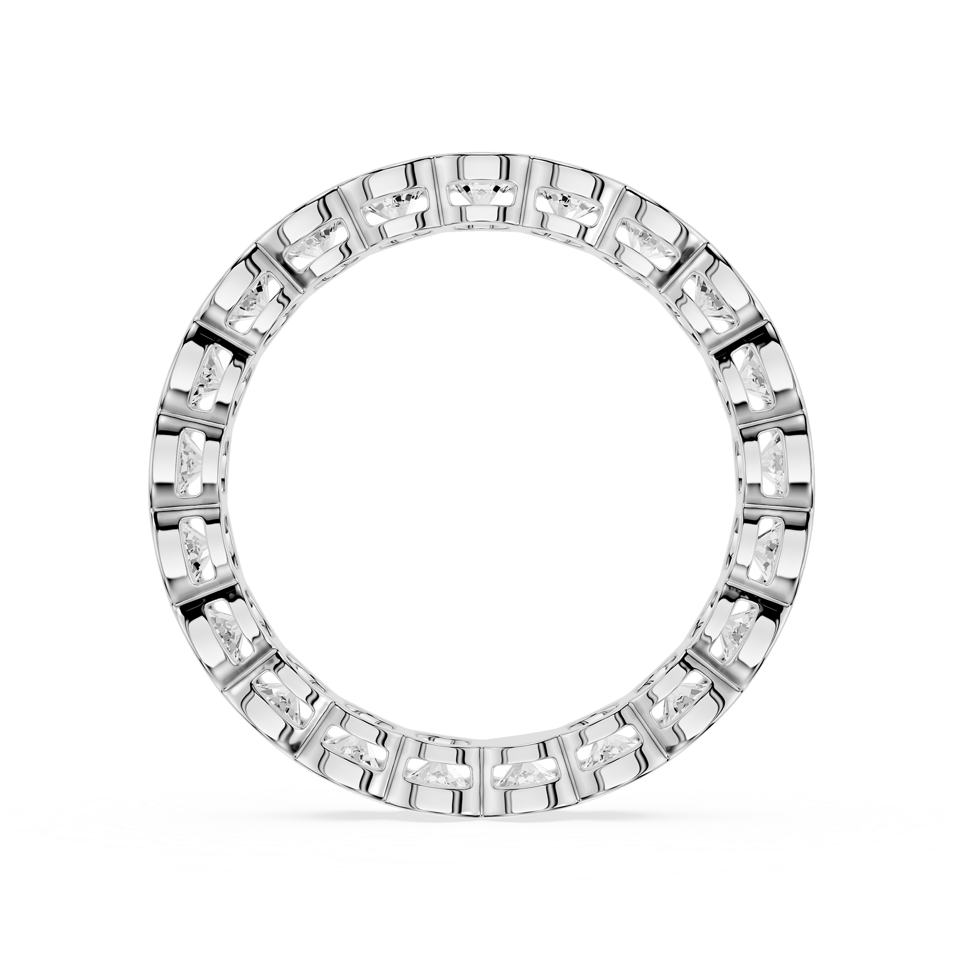 Lovea Paula Eternity Ring Rundschliff – Weißgold
