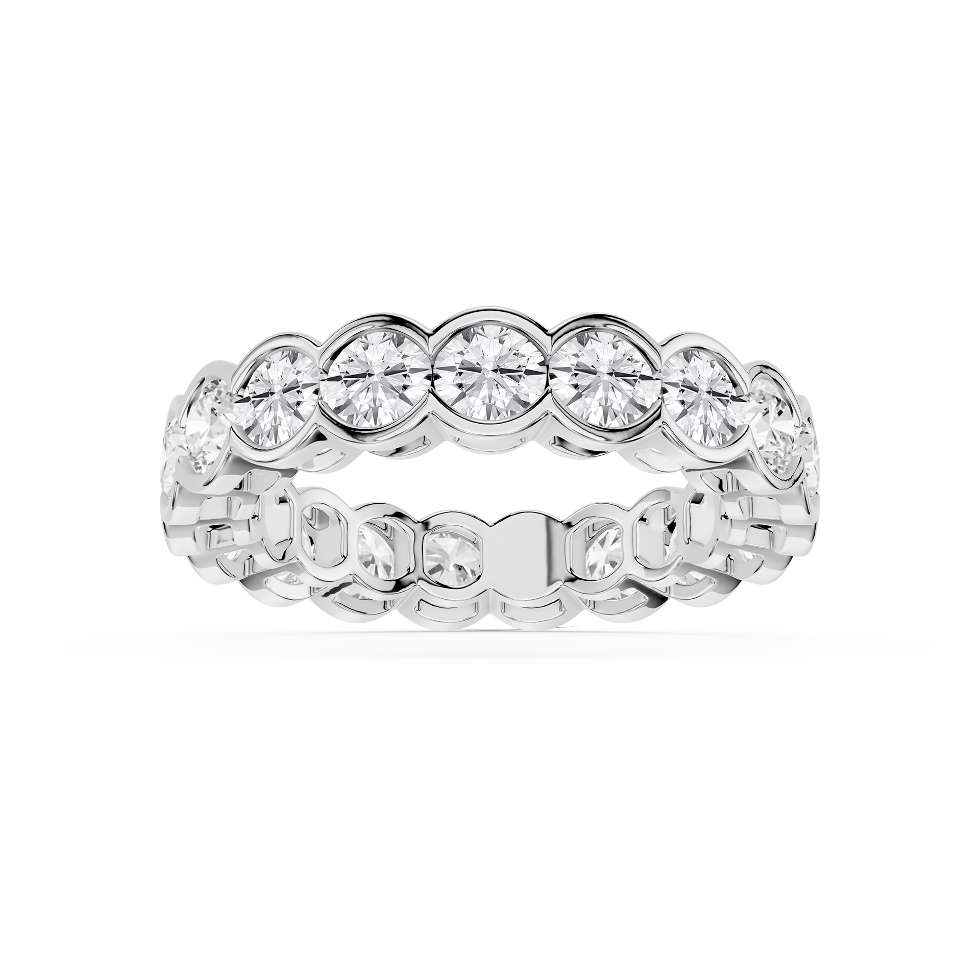 Lovea Paula Eternity Ring Rundschliff – Weißgold