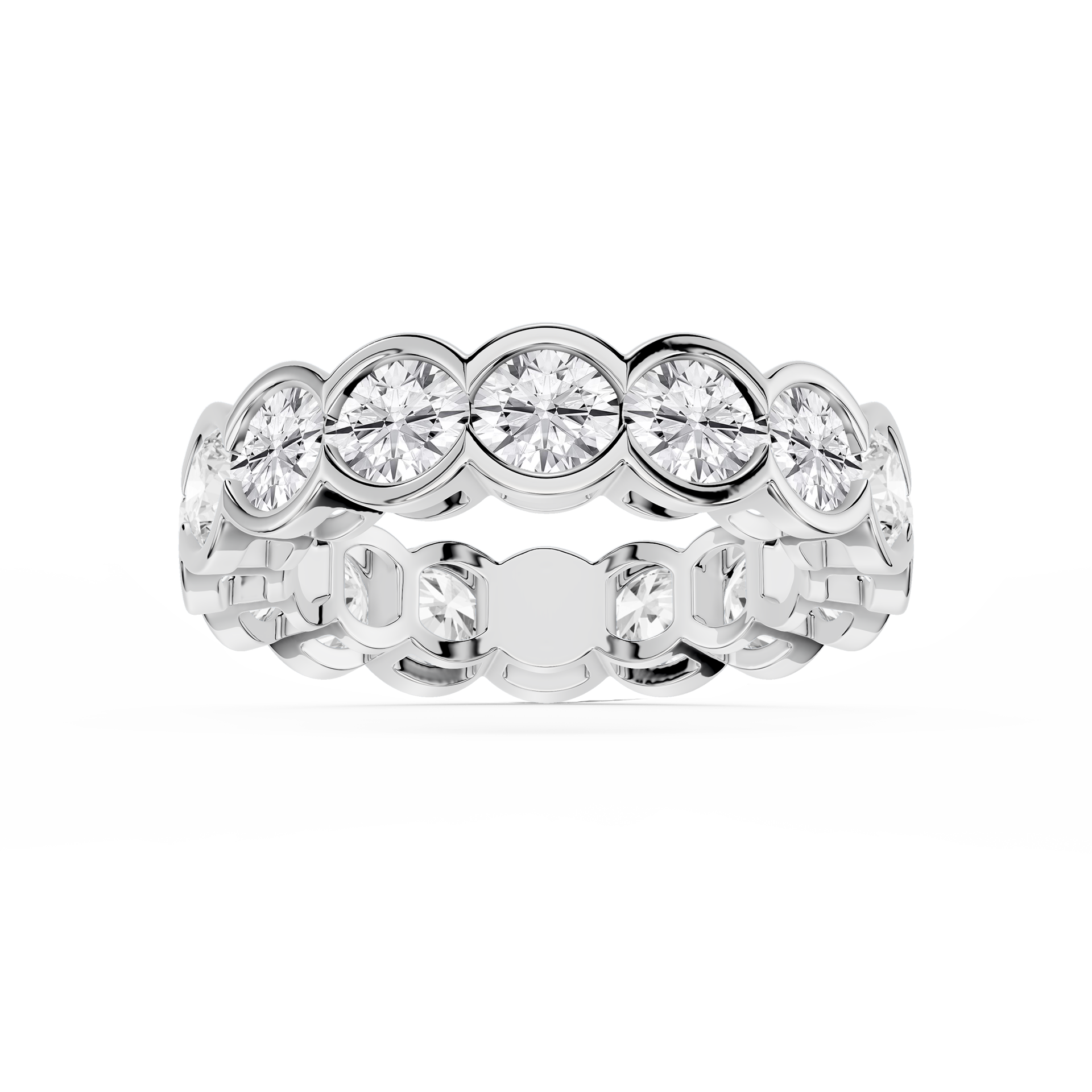 Lovea Paula Eternity Ring Rundschliff – Weißgold