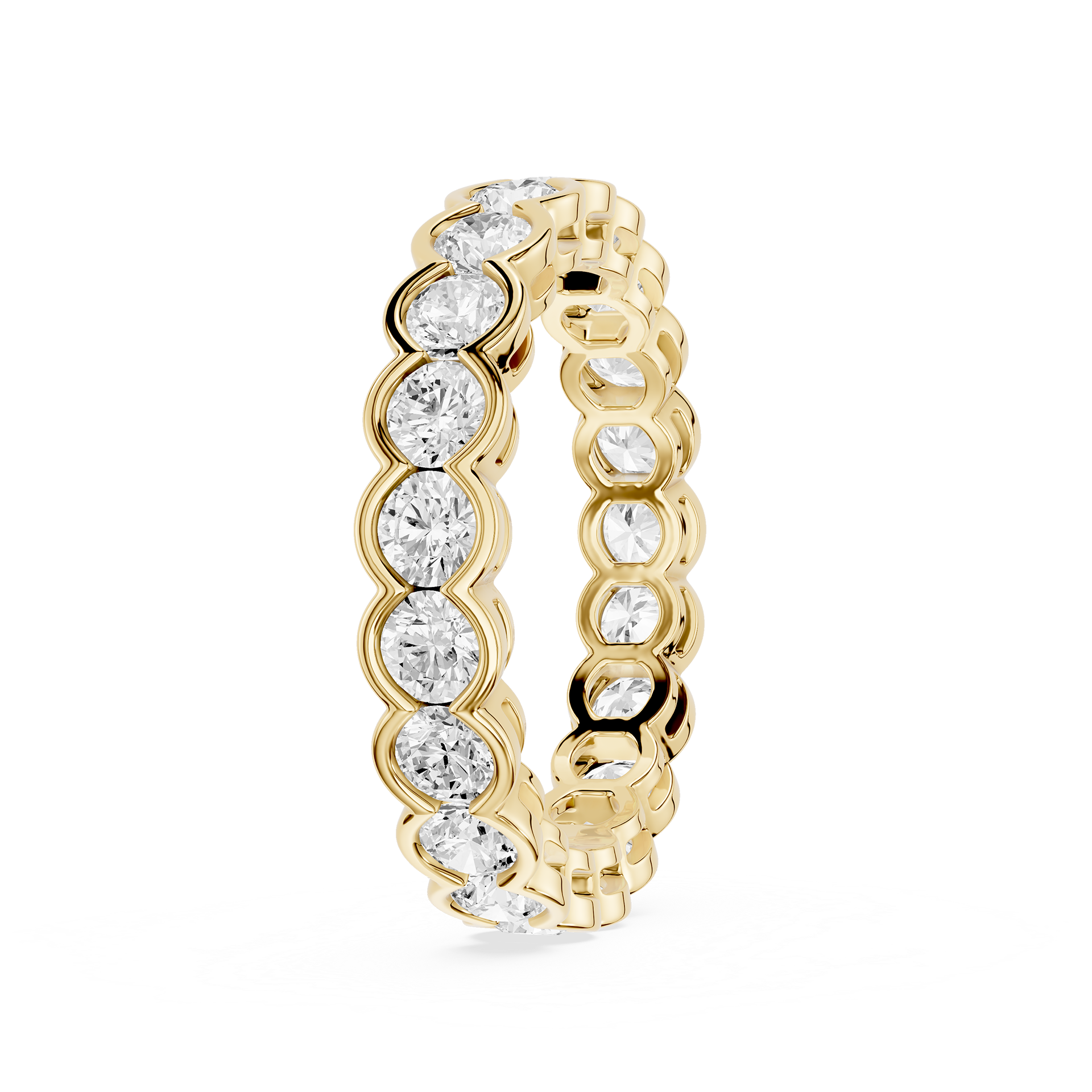 Lovea Paula Eternity Ring Rundschliff – Gelbgold