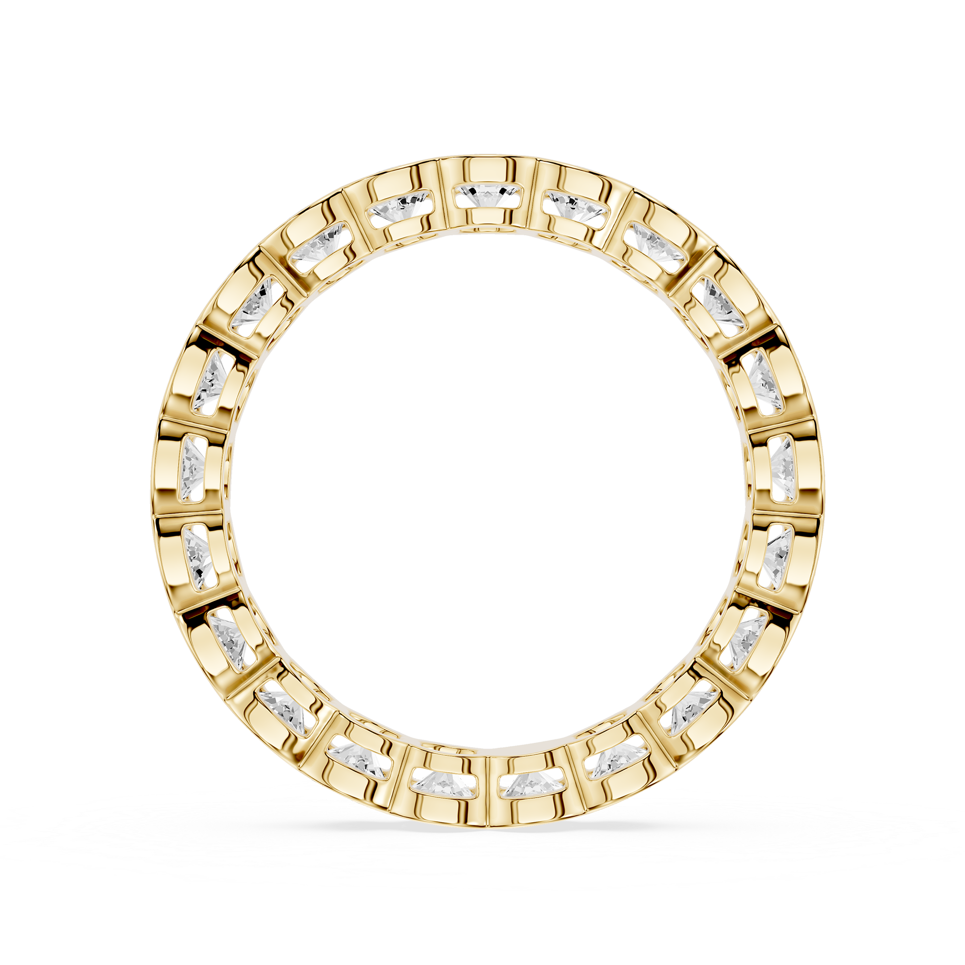Lovea Paula Eternity Ring Rundschliff – Gelbgold