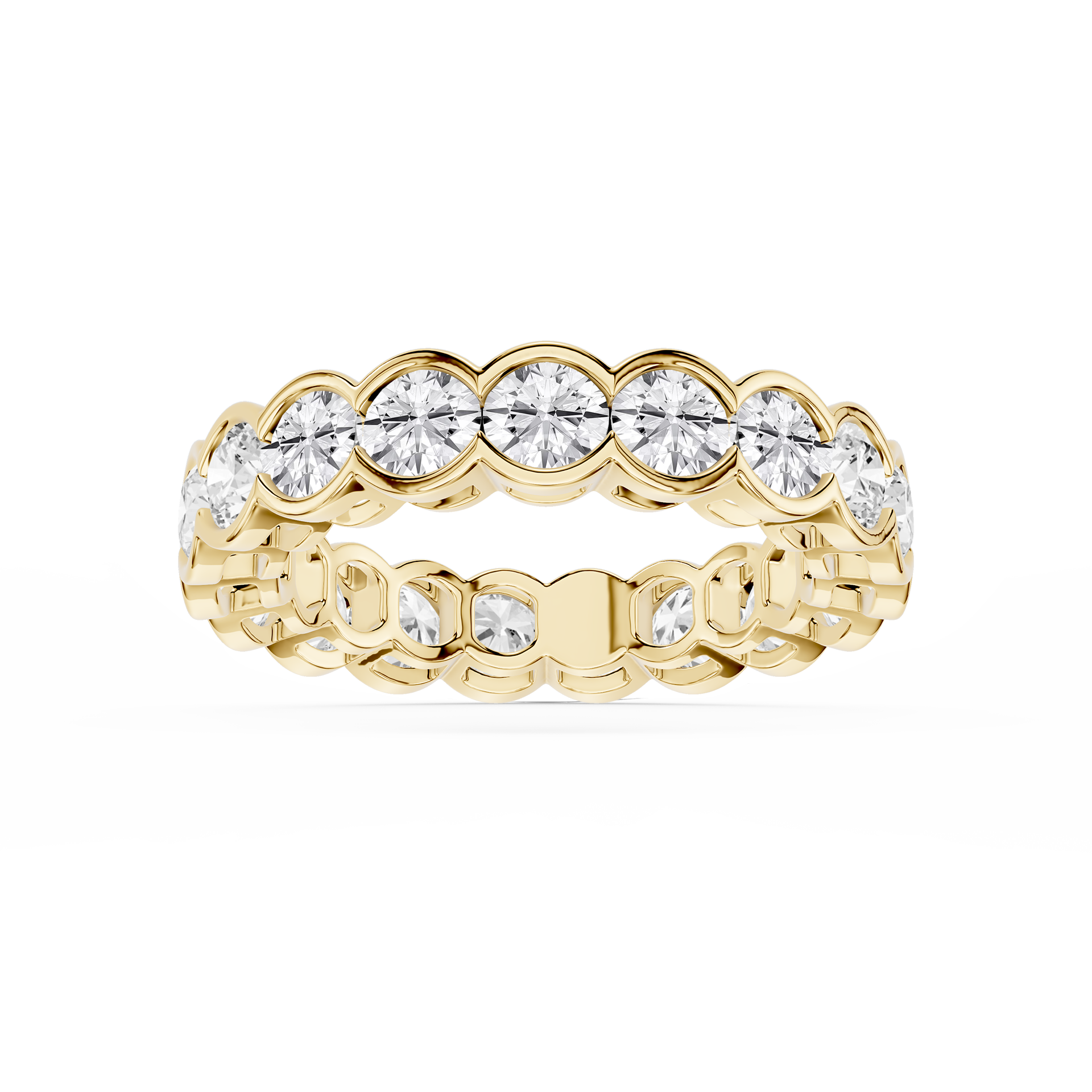 Lovea Paula Eternity Ring Rundschliff – Gelbgold