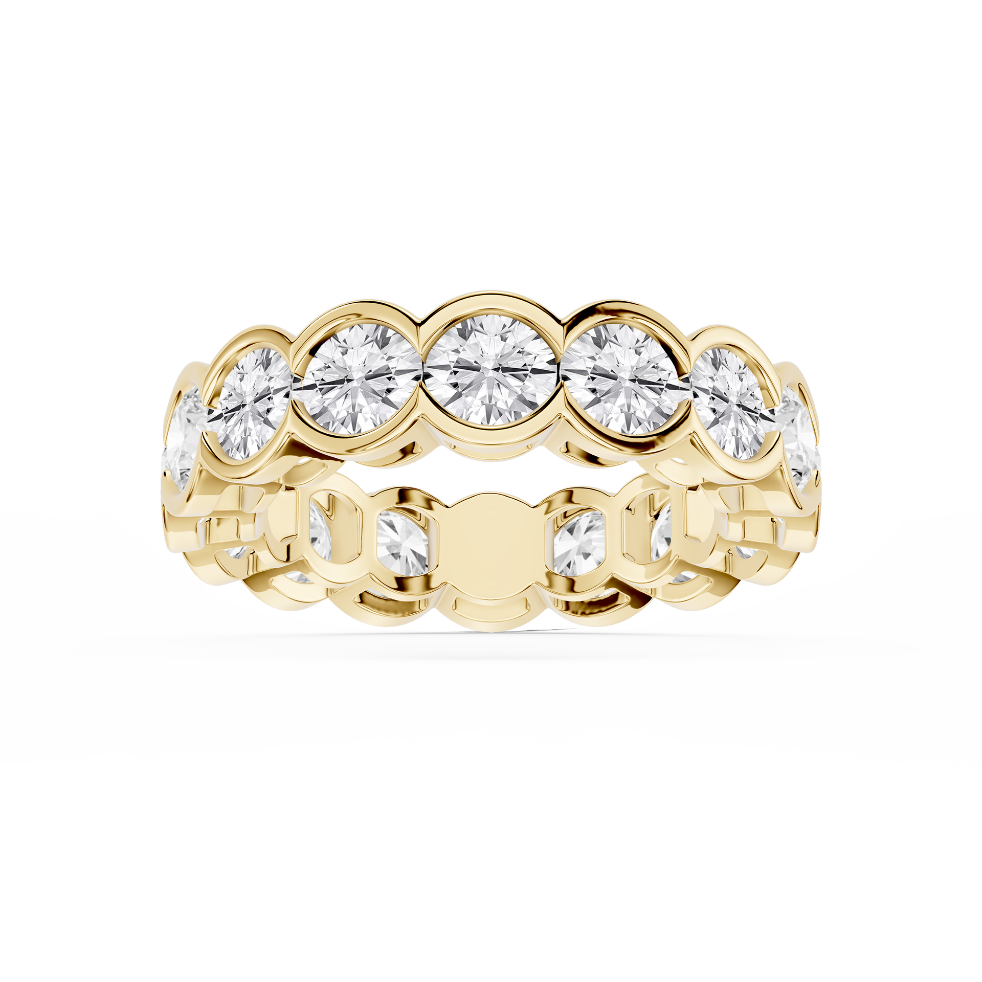 Lovea Paula Eternity Ring Rundschliff – Gelbgold