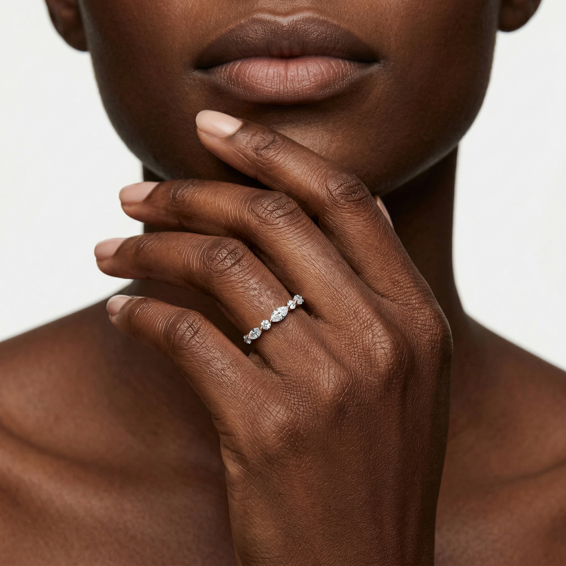 Lovea Natalie Trauring – Marquise & Rund – Roségold