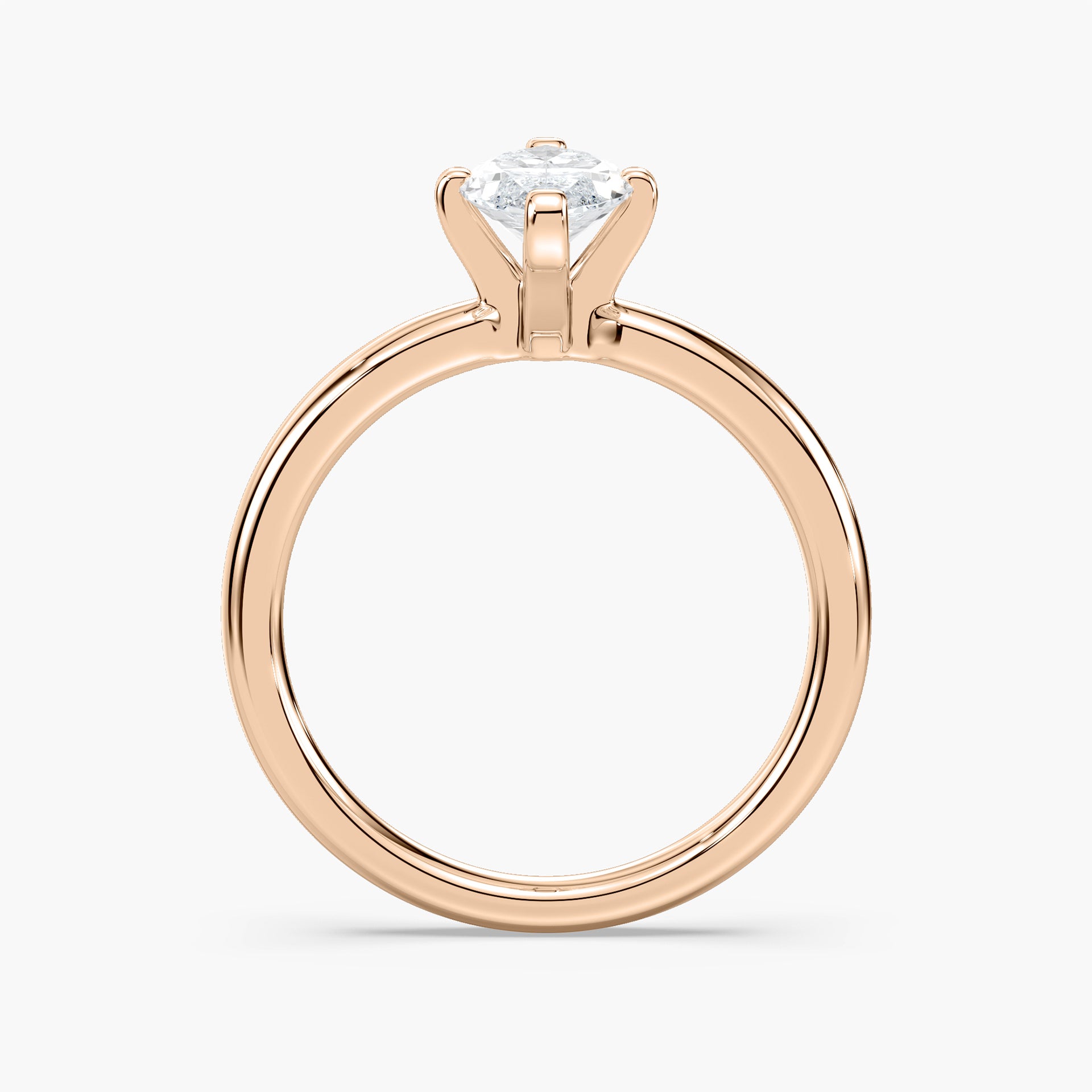 Emilia Solitaire Verlobungsring Marquiseschliff Roségold – Lovea