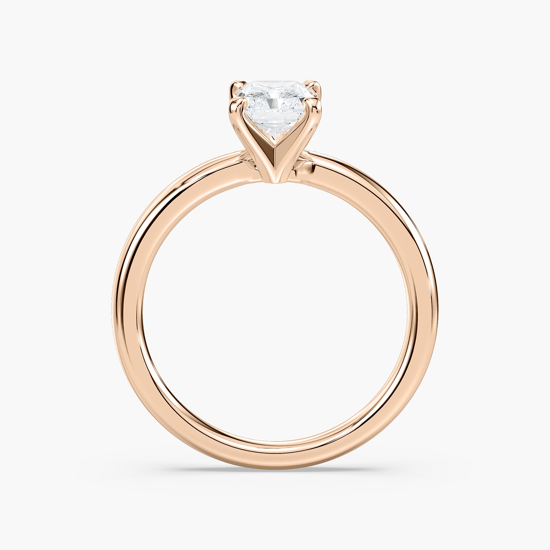 Emilia Solitaire Verlobungsring Radiantschliff Roségold – Lovea