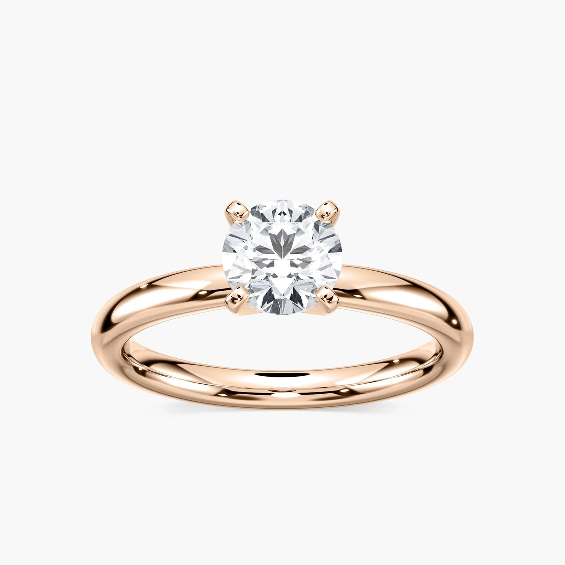 Emilia Solitaire Verlobungsring – Roségold Brillantschliff