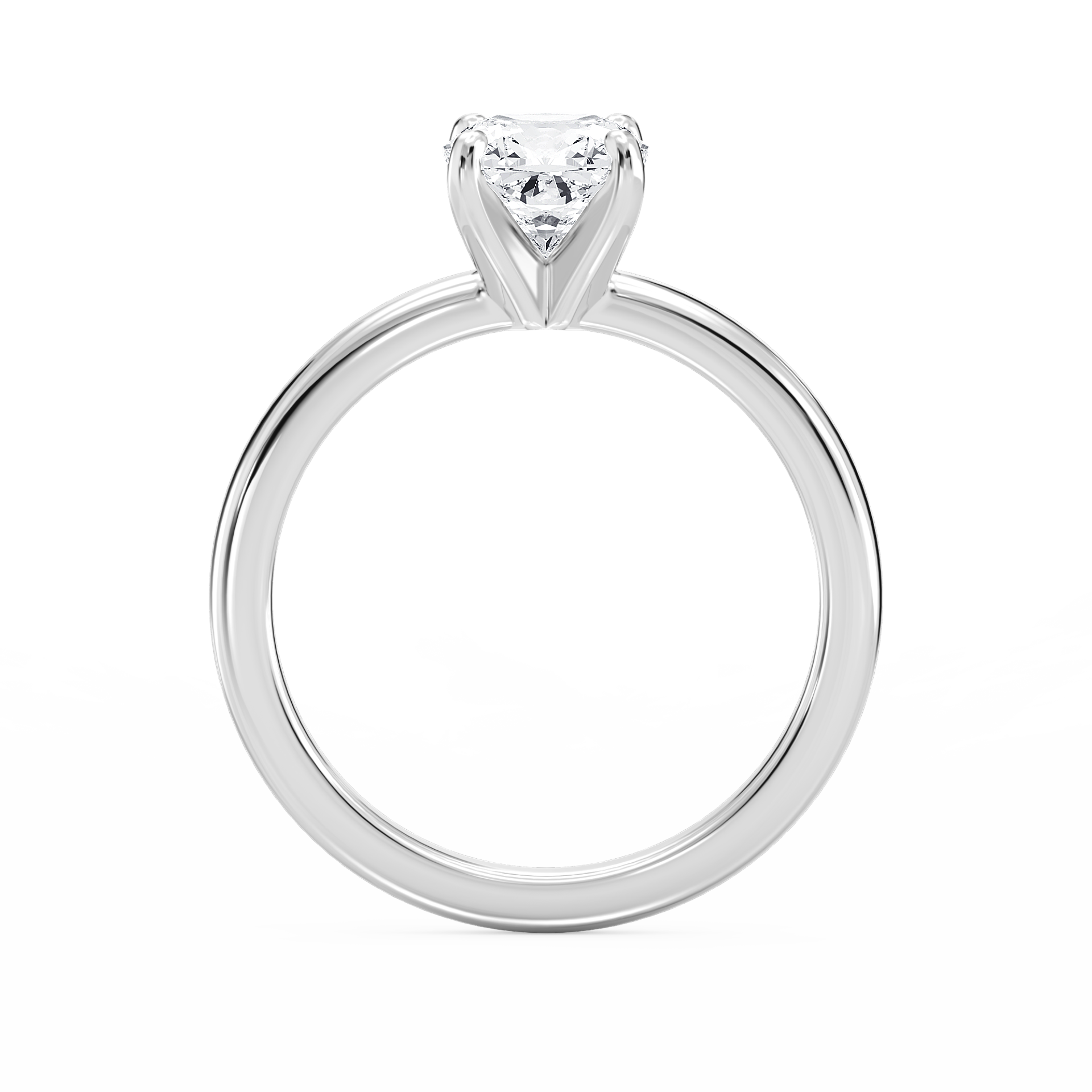 Emilia Solitaire Verlobungsring Kissenschliff Hand – Lovea