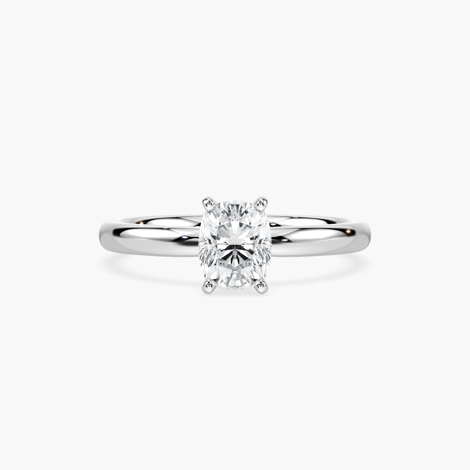 Emilia Solitaire Verlobungsring Kissen Labordiamant – Lovea