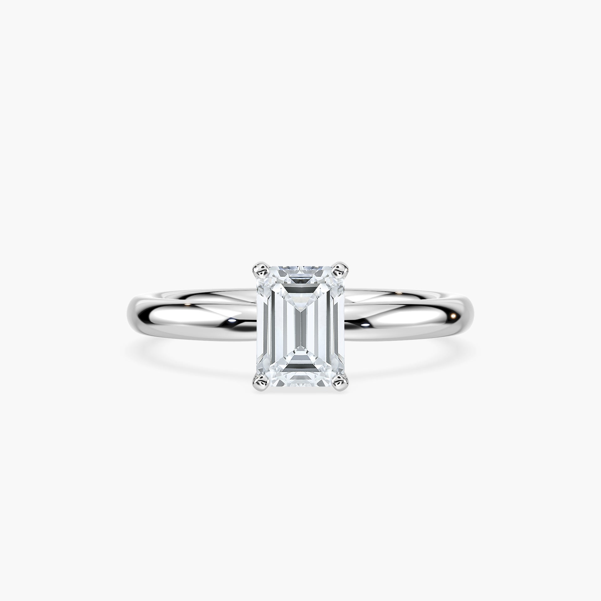 Emilia Solitaire Verlobungsring Smaragd Labordiamant – Lovea
