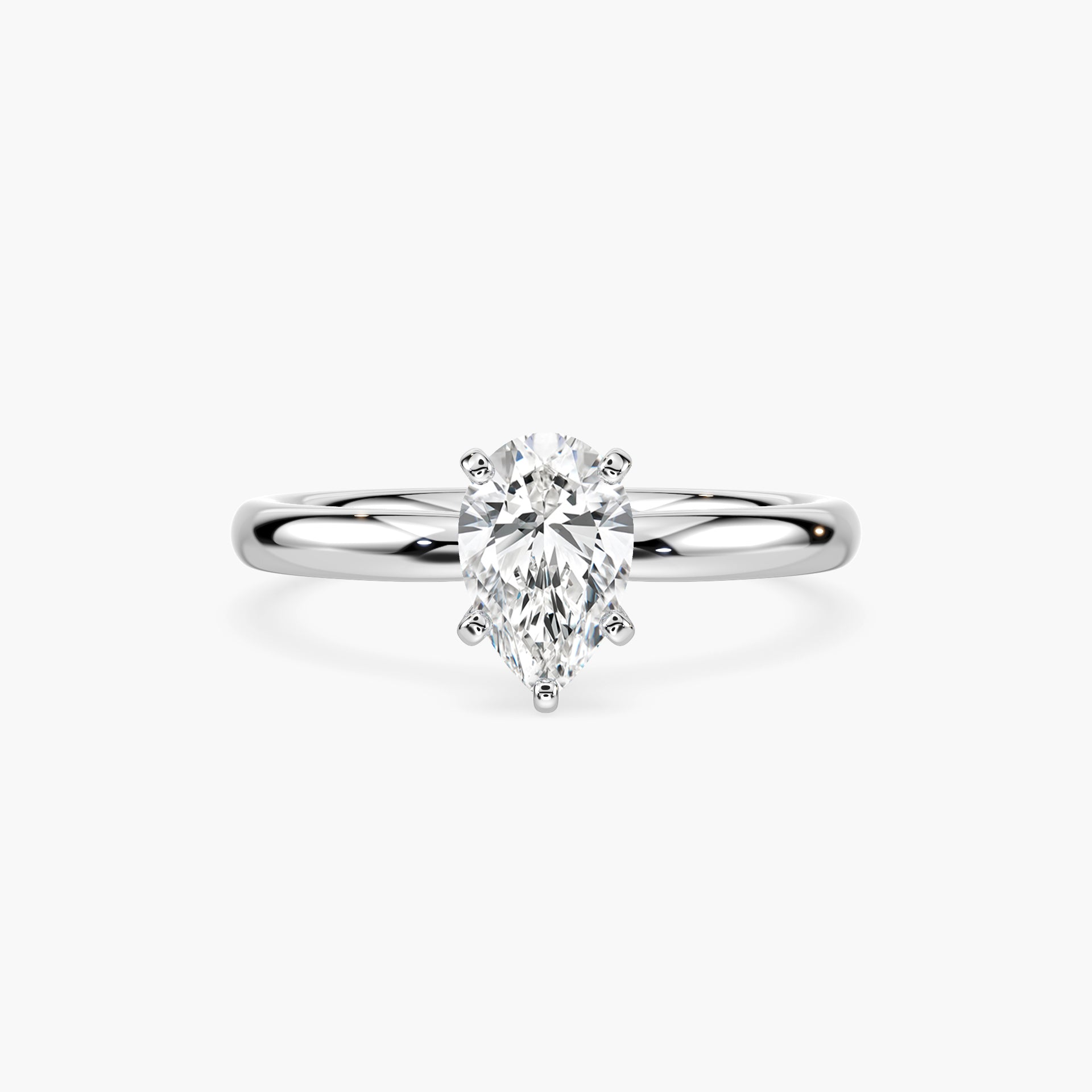 Emilia Solitaire Verlobungsring Tropfen Labordiamant – Lovea
