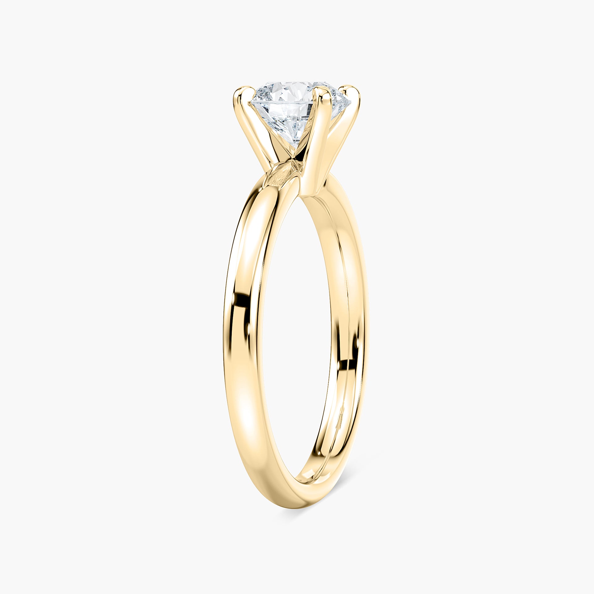 Emilia Solitaire Verlobungsring Brillantschliff Gelbgold – Lovea