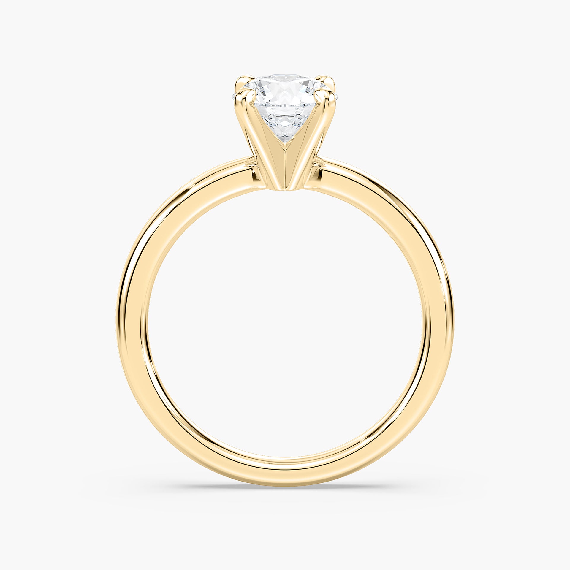 Emilia Solitaire Verlobungsring Brillantschliff Gelbgold – Lovea