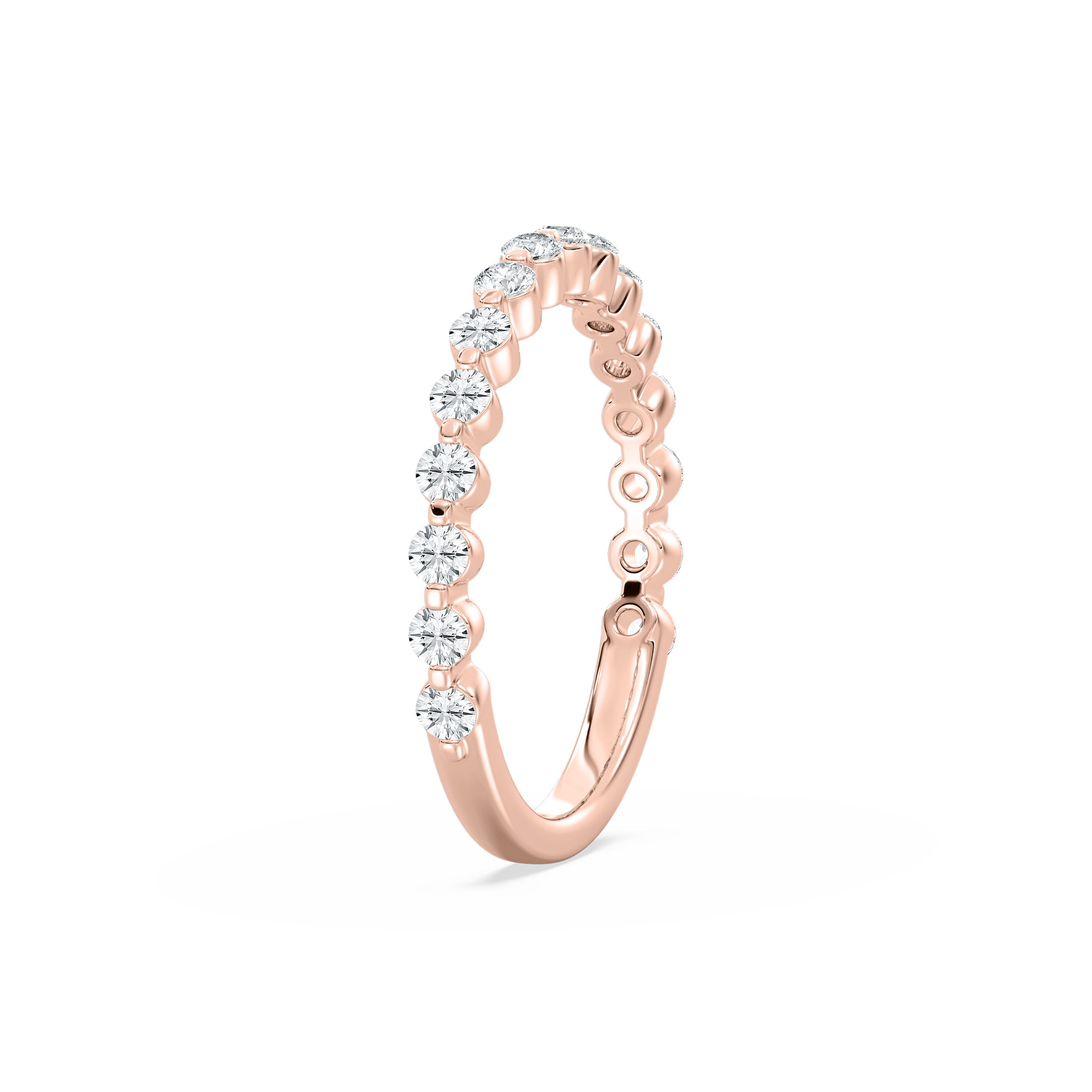 Lovea Willow Grand Trauring – Geteilte Krappen – Roségold