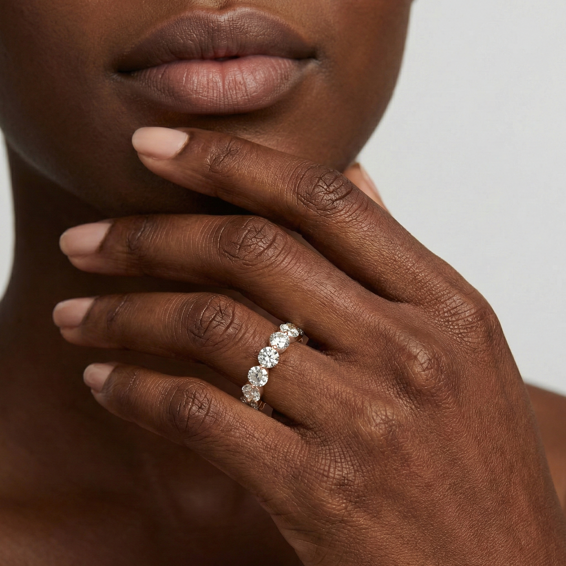 Lovea Thea Eternity Ring Rundschliff – Roségold