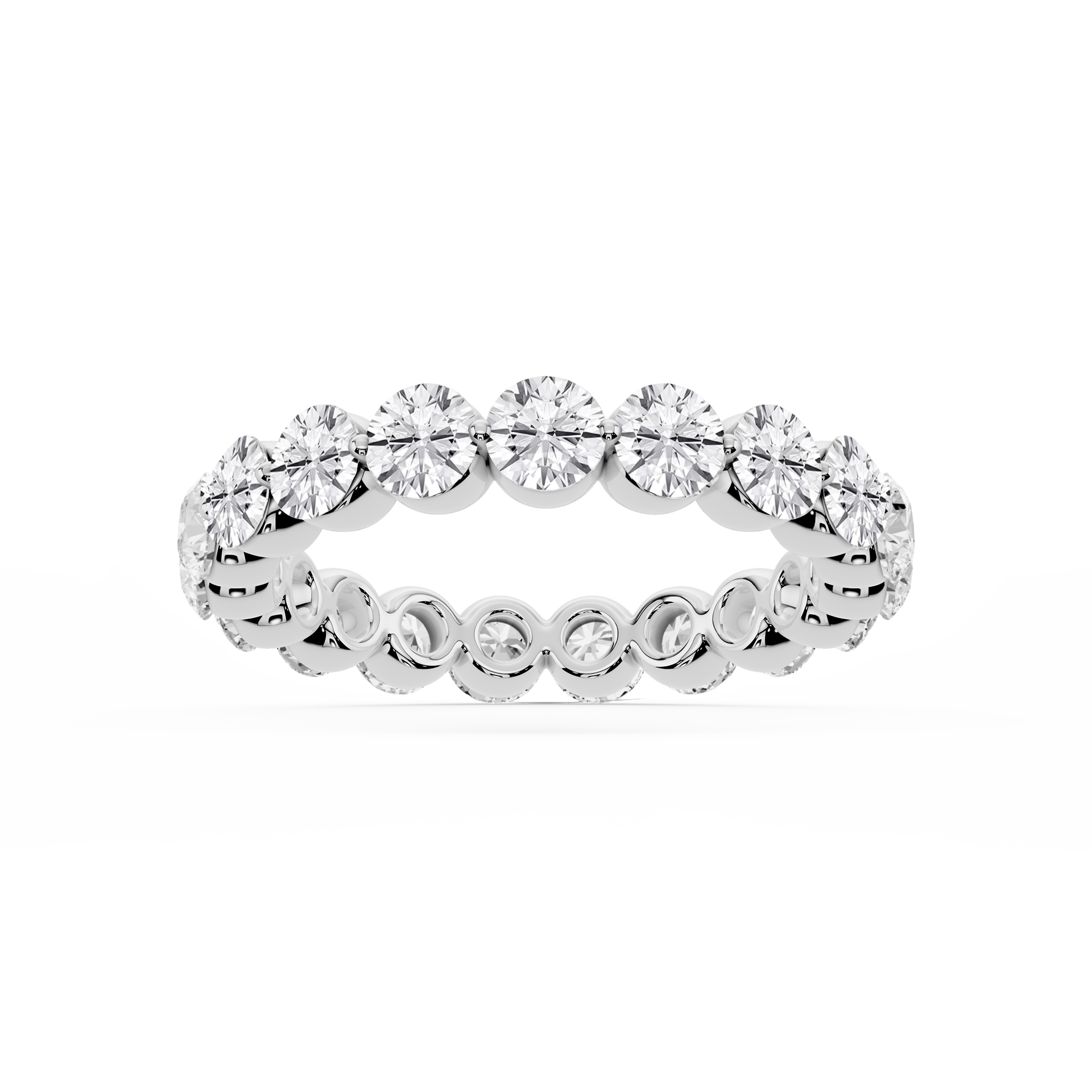 Lovea Thea Eternity Ring Rundschliff – Weißgold