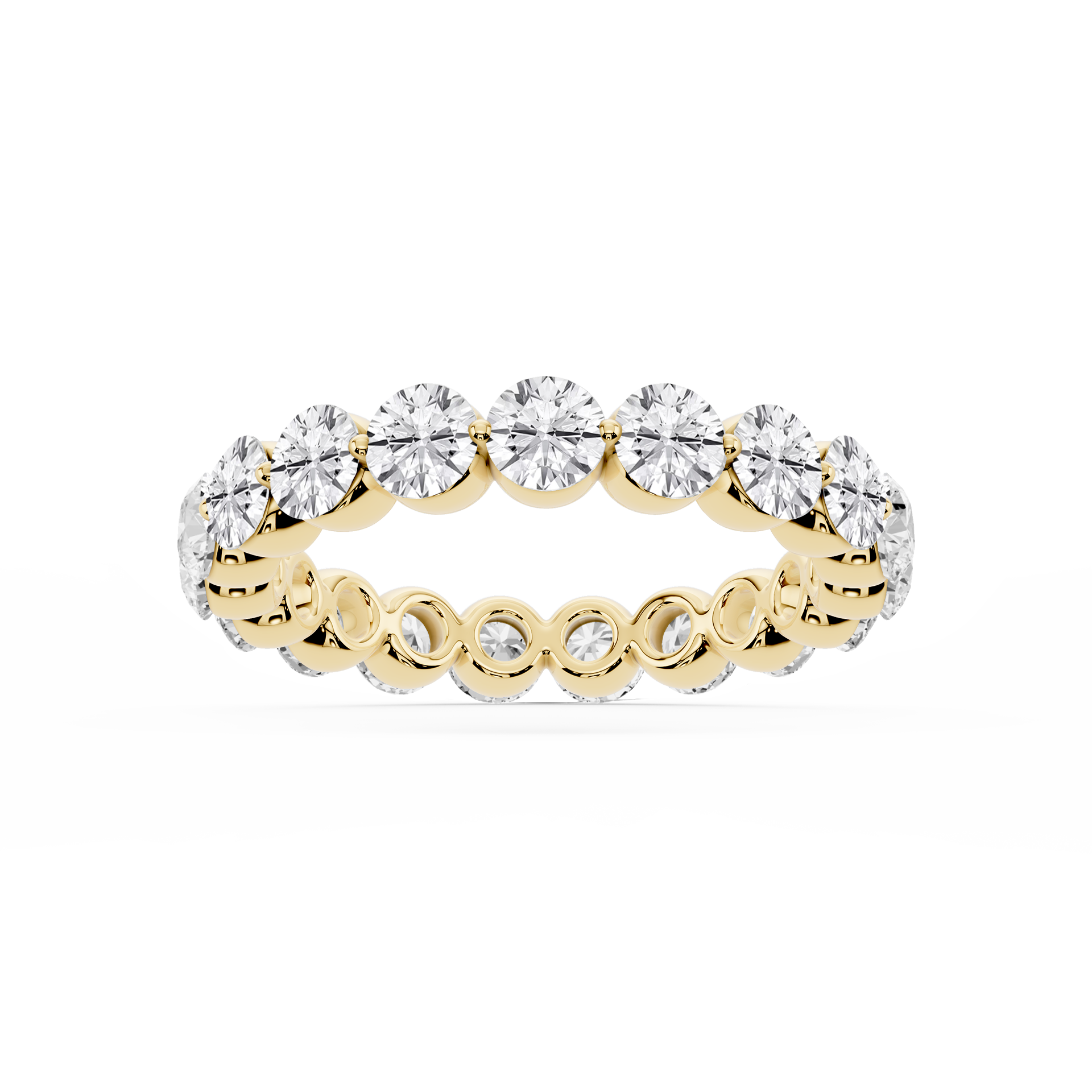 Lovea Thea Eternity Ring Rundschliff – Gelbgold