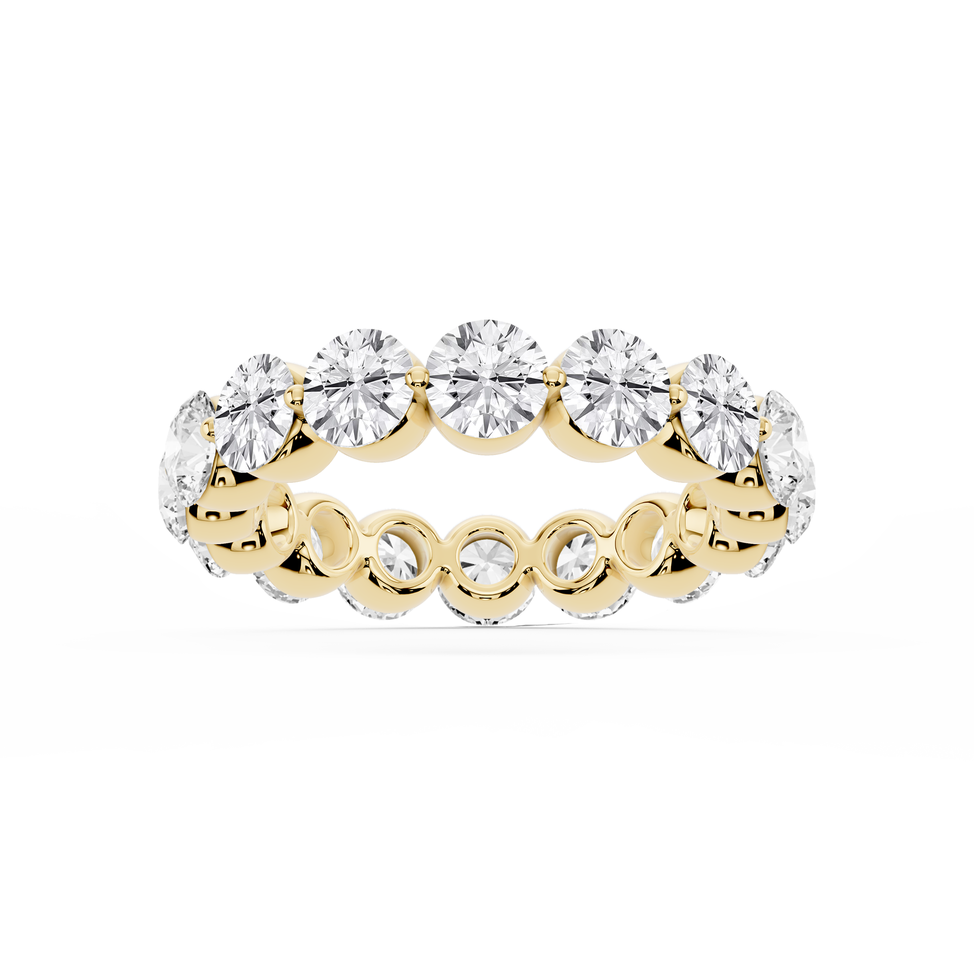 Lovea Thea Eternity Ring Rundschliff – Gelbgold
