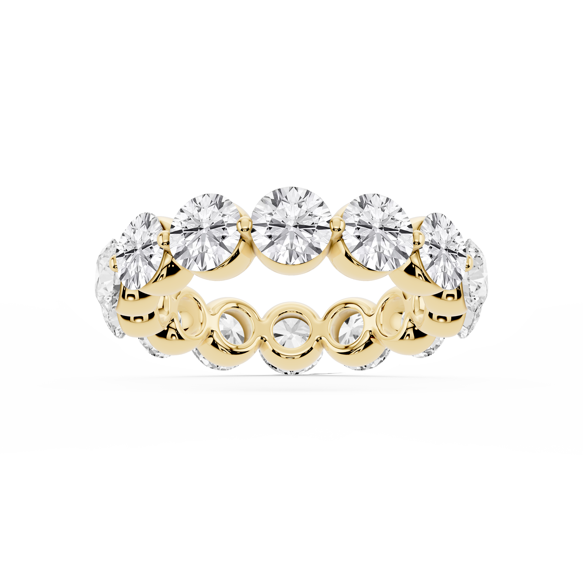 Lovea Thea Eternity Ring Rundschliff – Gelbgold