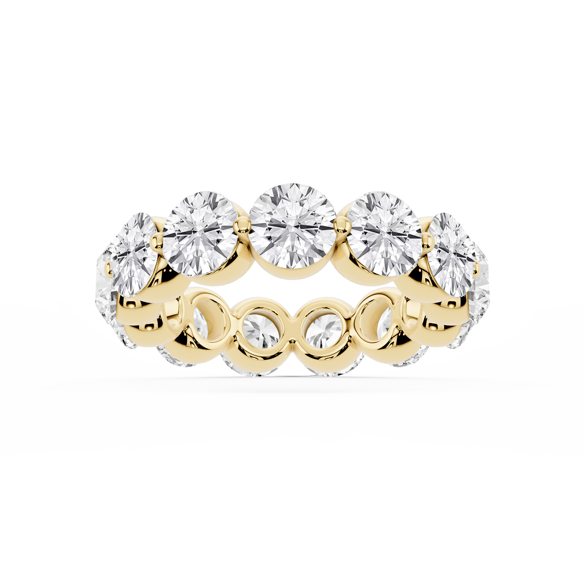 Lovea Thea Eternity Ring Rundschliff – Gelbgold